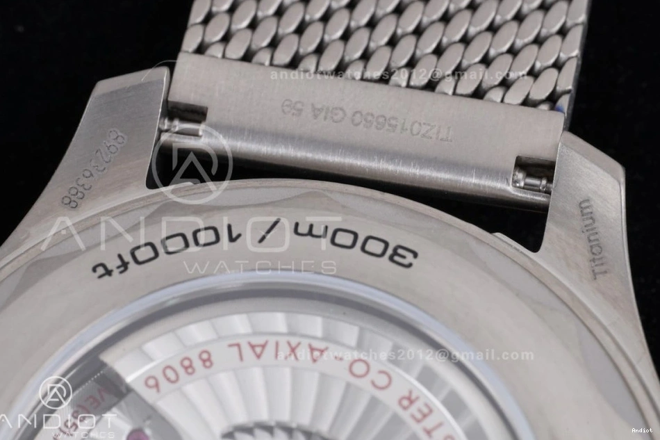 Seamaster on 1:1 VSF Best Mesh Rose Diver Green 300M Edition Dial A8806 Bracelet Gold 1224